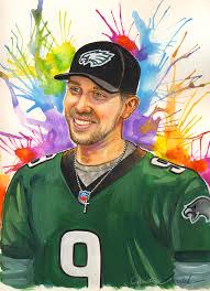 Nick carraway nick wilde nick cave and the bad seeds nick jr. Nick Foles Portrait Christine Kerrick Art