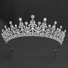 Nz 80 55 30 Off Classic Zirconia Royal Replica Granny S Tiara For Wedding Crystal Princess Tiaras Cro In 2021 Bride Hair Jewelry Gold Headband Wedding Hair Jewelry