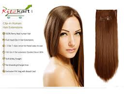 The most expensive wigs, hairpieces, and extensions are made from the method used to secure hair extensions to the client's hair by sewing is Ritzkart 100 Remy Indian Women Hair Extension 3 Pc Set 7 Clip On Light Brown 24 Long Human Hair Original Human Hair Real Hair Extensions With Instant Volume And Thickness Straight Hair 100 Gm