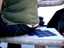 Huge thong slip and butt crack part 1 - ThisVid.com