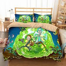 Rick and morty #11 duvet cover quilt cover pillowcase bedding set bed linen home bedroom decor. 3d Customize Rick And Morty Bedding Set Duvet Cover Set Bedroom Set Bedlinen Bedroom Set Bedroom Sets Custom Bed