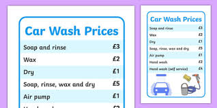 South africans have been forced to become more entrepreneurial in order to survive the turbulent economic climate in recent years. Car Wash Role Play Price List Teacher Made