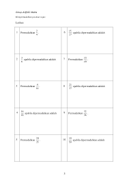 Bincang soalan latihan matematik uji diri muka surat 79 soalan 1 (a) hingga 1 (f) soalan yang melibatkan tolak pecahan, ada. Senarai Terbesar Kuiz Matematik Tahun 5 Yang Hebat Dan Boleh Di Perolehi Dengan Mudah Skoloh