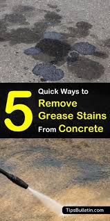 Getting rid of oil stains for good is actually a lot easier than you'd expect! 5 Quick Ways To Remove Grease Stains From Concrete