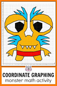 Monsters Coordinate Graphing Pictures Ordered Pairs Coordinate Plane Activity Coordinate Graphing Coordinate Graphing Pictures Coordinate Graphing Mystery Picture