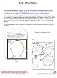 I intended this workbook to be free, to be used by anyone . 10 More Top Cbt Worksheets Websites