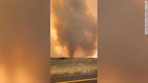 The infernos have even spawned dramatic fire whirls — also known as fire devils, fire tornadoes or firenadoes — as video footage sent in to local news stations shows. A Rare Fire Tornado Spotted Near A Blaze In California Cnn