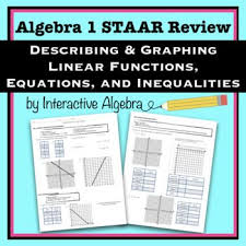 Algebra 1 Staar Review 2 Graphing Linear Equations And Inequalities Graphing Linear Equations Equations Staar