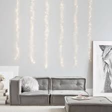 Wall two hang fairy lights behind bed to hang pictures on, fairy light photo wall photo walls bedroom. Waterfall String Lights For Bedroom Pottery Barn Teen