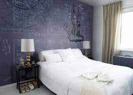 Mr Perswall Celestial Masculine Teenage Boys Bedroom In Charcoal Slate Grey Lovely Idea For An Astronomy Astrology Themed Be Home Interior Design Decor