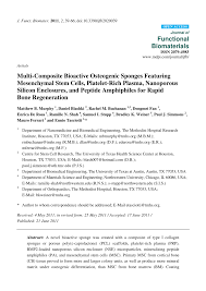 Best of best what i have read is this ,no novel can compare to it. Pdf Bioactive Osteogenic Sponges Featuring Mesenchymal Stem Cells Platelet Rich Plasma Nanoporous Silicon Enclosures And Peptide Amphiphiles For Rapid Bone