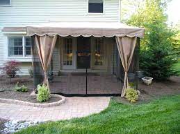 Looking for ways to improve your porch without spending a fortune? Awning Screens And Custom Made Diy Awning Screen Kits Diy Awning Screened In Patio Custom Awnings