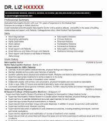 View hundreds of naturopathic doctor resume examples to learn the best format, verbs, and fonts to use. Naturopathic Doctor Resume Example Doctor Resumes Livecareer