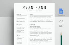 Here are a few tips for take advantage of our free google doc resume templates to start creating your professional resume. Google Docs Resume Template Creative Resume Templates Creative Market