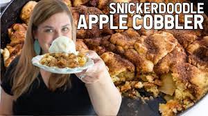 Apple cobbler paula deen from food.fnr.sndimg.com. Snickerdoodle Apple Cobbler Recipe Youtube