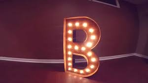 Let your presence be known with beckoning vintage lighted signs at alibaba.com. Vintage Marquee Lights My Letter B Custom Made Lighted Signs For Sale Youtube