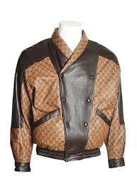 Gucci Brown 540388 Dapper Dan 183004 Jacket Size 6 S In 2020 Dapper Dan Jackets Gucci Leather Jacket