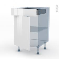Concevez votre cuisine idéale grâce aux guides d'achat et idées déco but. Bora Blanc Kit Renovation 18 Meuble Bas Cuisine 1 Porte 1 Tiroir L50xh70xp60 Oskab