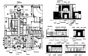 Finance House Furniture Layout Plan Drawing In Dwg File Architecture Drawing Architecture Building Furniture Layout