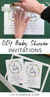 Make Your Own Baby Shower Invitations At Littlesizzle Com Are You Planning A Baby Shower A Baby Shower Invitations Diy Baby Shower Diy Baby Shower Invitations
