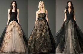 The Latest Wedding Dress Trend Black Wedding Dresses Wedding Dresses Vera Wang Black Wedding Gowns