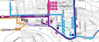 Tcat Bus Routes Map Seneca Way Detour, And Tcat Bus Detours, Extending Into Next Week | 14850