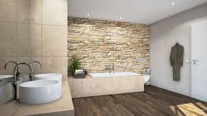 Neben Dem Rustikalen Stil Der Wand Und Bodenbelage Sind Auch Die Keramikelemente Und Armaturen In Runden Badezimmer Fliesen Beige Badezimmer Badezimmer Beige