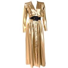Yves Saint Laurent Gold Lame Evening Dress Fashion 1980s Fashion Vintage Fashion 1980s