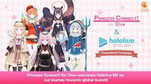 ホロライブプロダクション) is a virtual youtuber (vtuber) talent agency owned by japanese tech entertainment company cover corporation. The International Version Of Super Exotic Princess Link Re Dive Will Cooperate With All Hololive En Members To Promote 4gamers World Today News