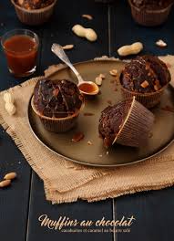 Muffins Chocolat Cacahuetes Caramel Les Gourmandises De Lou Muffin Chocolat Chocolat Gourmandise