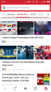 Jadikan opera mini luar biasa! Tak Perlu Lagi Khawatir Ketinggalan Berita Sepak Bola Ada Opera Mini Okezone Bola