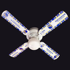 Add A Creative Touch To Your Sports Theme Room Using The Golden State Warriors Ceiling Fan Golden State Warriors Bedroom Sports Themed Room Hugger Ceiling Fan