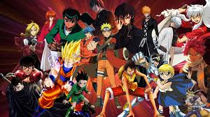 The only thing it doesn't have that dbz has are fight scenes. Naruto Shippuuden Shonen Jump Monkey D Luffy Son Goku Berserk Full Metal Alchemist Yu Yu Hakusho Yu Gi Oh Hajime No Ippo Dragon Ball Anime 1920x1080 Uhd Wallpapers Walldump Free Hd And