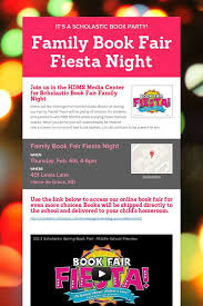 Family Book Fair Fiesta Night Scholastic Book Fair Family Books Book Fair