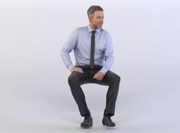 Dennis 0277 Business Man Sitting 3d Model Man Sitting Sitting Poses People Illustration