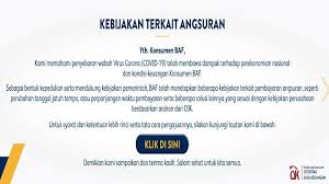 Formulir Pengajuan Keringanan Kredit Baf Karena Efek Covid 19 Cek Syarat Permohonan Restrukturisasi Tribun Pontianak