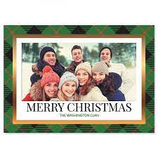 Choose from hundreds of custom holiday card designs, then simply add your photos or personal message. Green Buffalo Check Custom Photo Christmas Cards Colorful Images