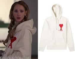 A match made in heaven! Ted Lasso Season 1 Episode 9 Keeley S White Red Heart A Sweater Shop Your Tv