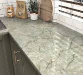 Cyan Marble Contact Paper for Countertops Waterproof Marble ...