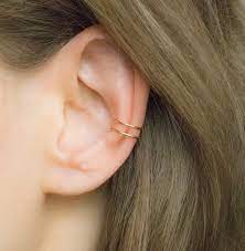Sale Double Ear Cuff Gold Filled Fake Conch Piercing Ear Cuffs No Piercing Gold Cartilage Earring Conch Ear Cuff In 2021 Gold Ear Cuff Ear Cuff Ear Jewelry