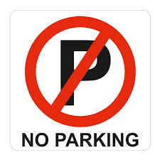 Parking signs may be accompanied with other signs such as those detailed below. No Parking Symbolic Sign Printed On White Acp 150 X 150mm