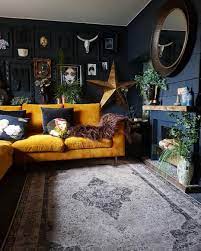 Fabulous living room, living room set, sofa, interior design. 28 Gorgeous Living Rooms With Black Walls That Create Cozy Drama