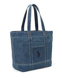 Polo Ralph Lauren Denim Big Pony Tote Canta Modelleri Canta Yapim Tarifleri Canta