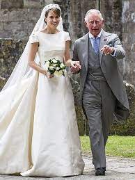 Prince Charles Gives His Friend S Daughter Away At Her Wedding And The Queen Was On Hand To Watch Royal Wedding Gowns Royal Brides Royal Wedding Dress