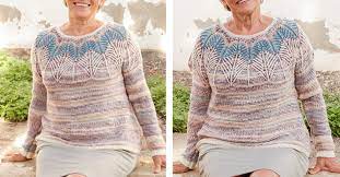 Our directory links to free knitting patterns only. Egyptian Feathers Knitted Sweater Free Knitting Pattern