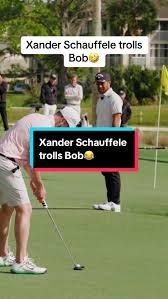 Xander Schauffele Trolls Bob with Golf Shot