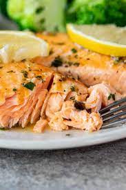 White Wine Garlic Salmon Simply Delicious Recipe Salmon Recipes Healthy Recipes Recipes