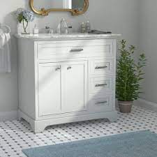 Choose an elegant vanity with a top or mix and match our vanities without tops with our selection of vanity tops and parts.if you're looking for something more unique you can get custom vanity tops with riverstone quartz™, customcraft® laminates, and corinthian™ solid surface tops. Andover Mills Rossi 36 Single Bathroom Vanity Set Reviews Wayfair