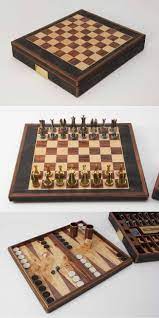 I was thinking of having one of my big bads taunt one of the pc's by playing a chess game while the rest of the party deal with obstacles as a result of the moves. Games Compendium In Seal Brown Shagreen By Forwood Design Luxury Gifts For Men Chess Board Cribbage