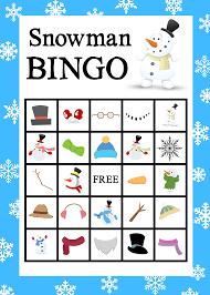 Bingo Holiday Free Bingo Games Crazy Little Projects Create A Happy Life Printable Snowman Kids Christmas Party Snowman Party